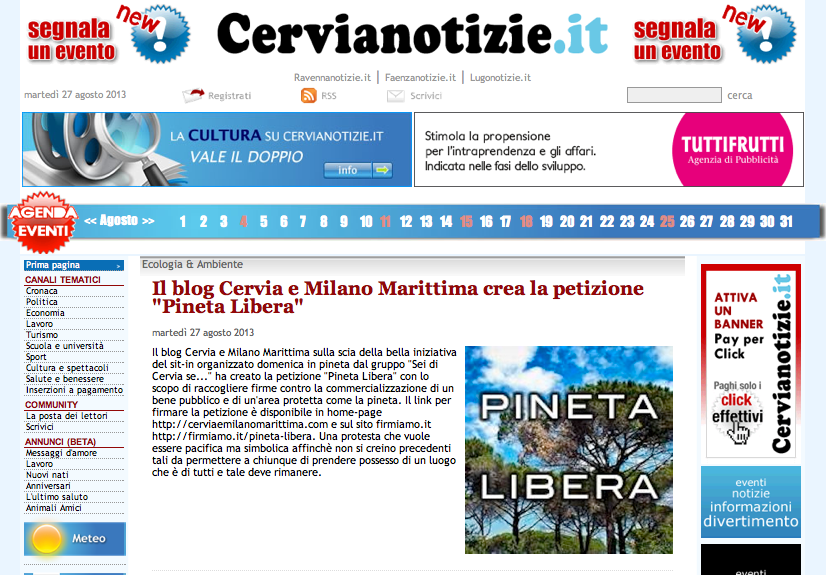 rassegna stampa
