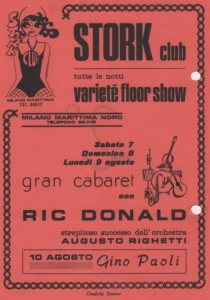 Stork milano marittima pubblicità gino paoli