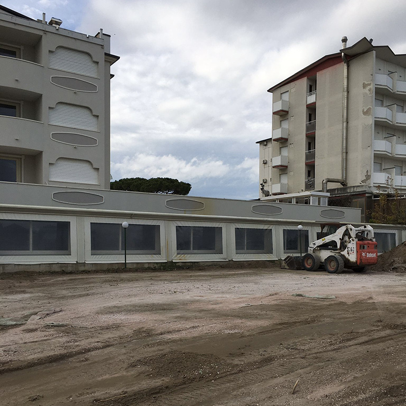 Nuovo tratto del lungomare di Milano Marittima