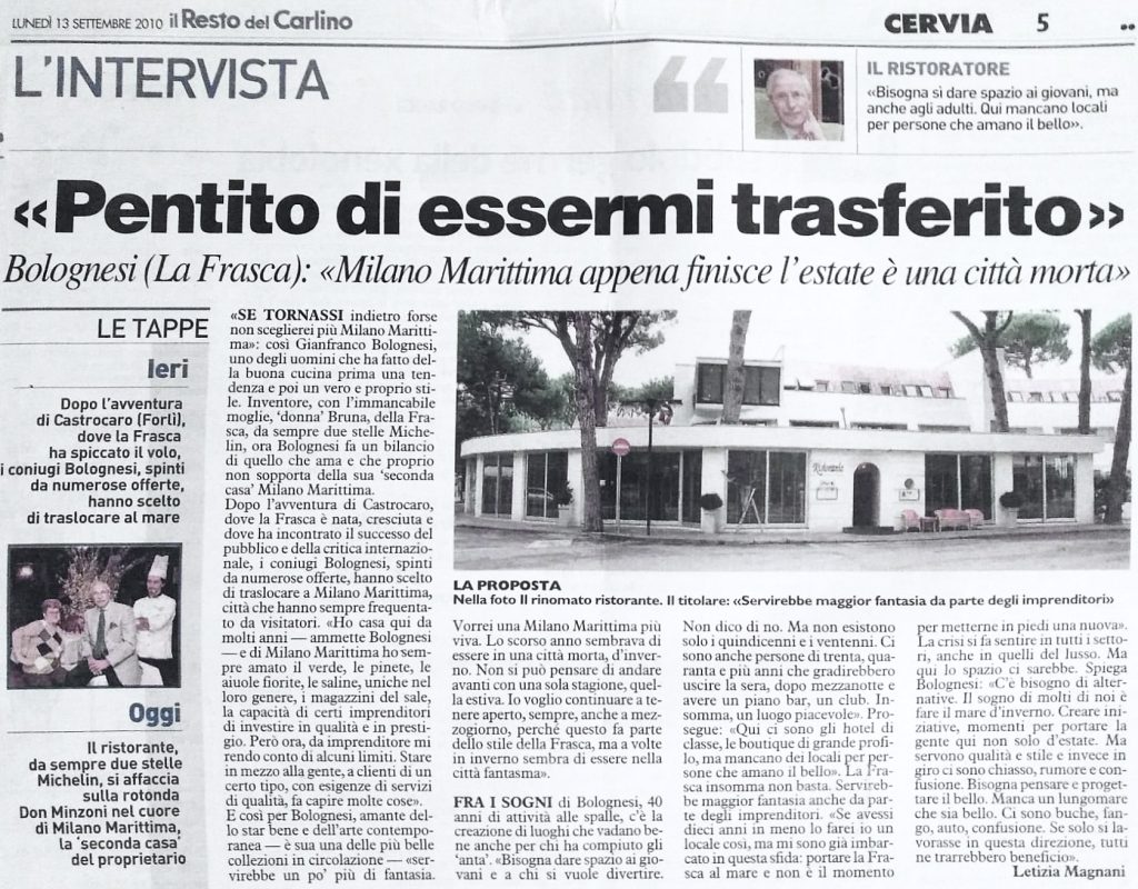 milano marittima pizza fichi e pubblicità ristorante pesce azzurro