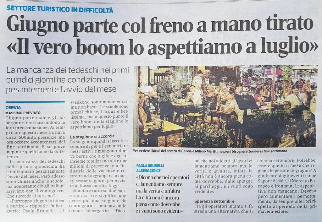milano marittima stagione parte col freno tirato